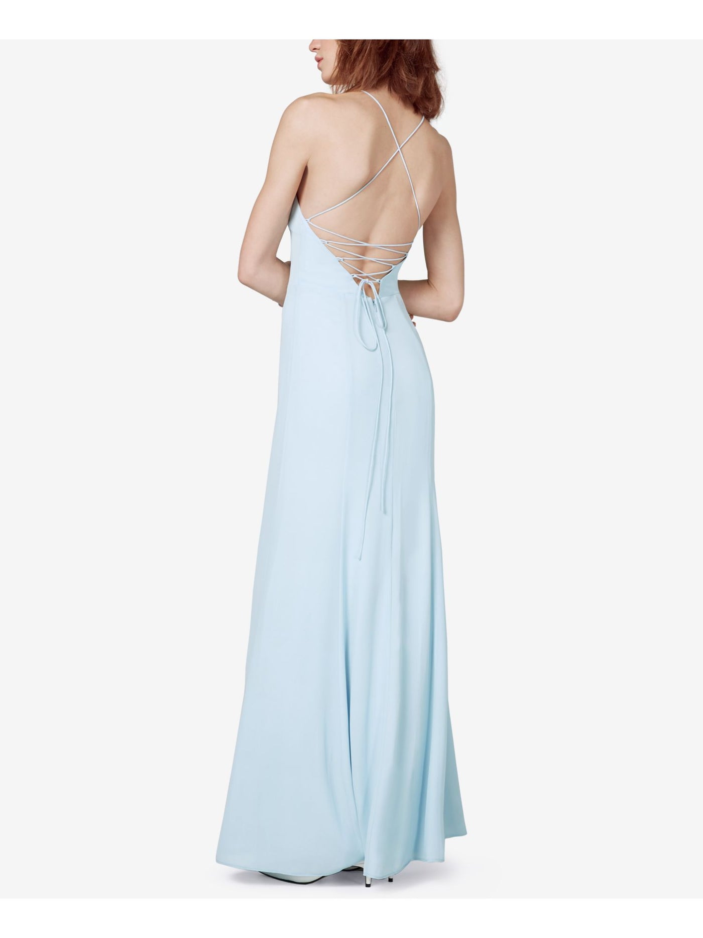 fame and partners light blue dress Fame & Partners