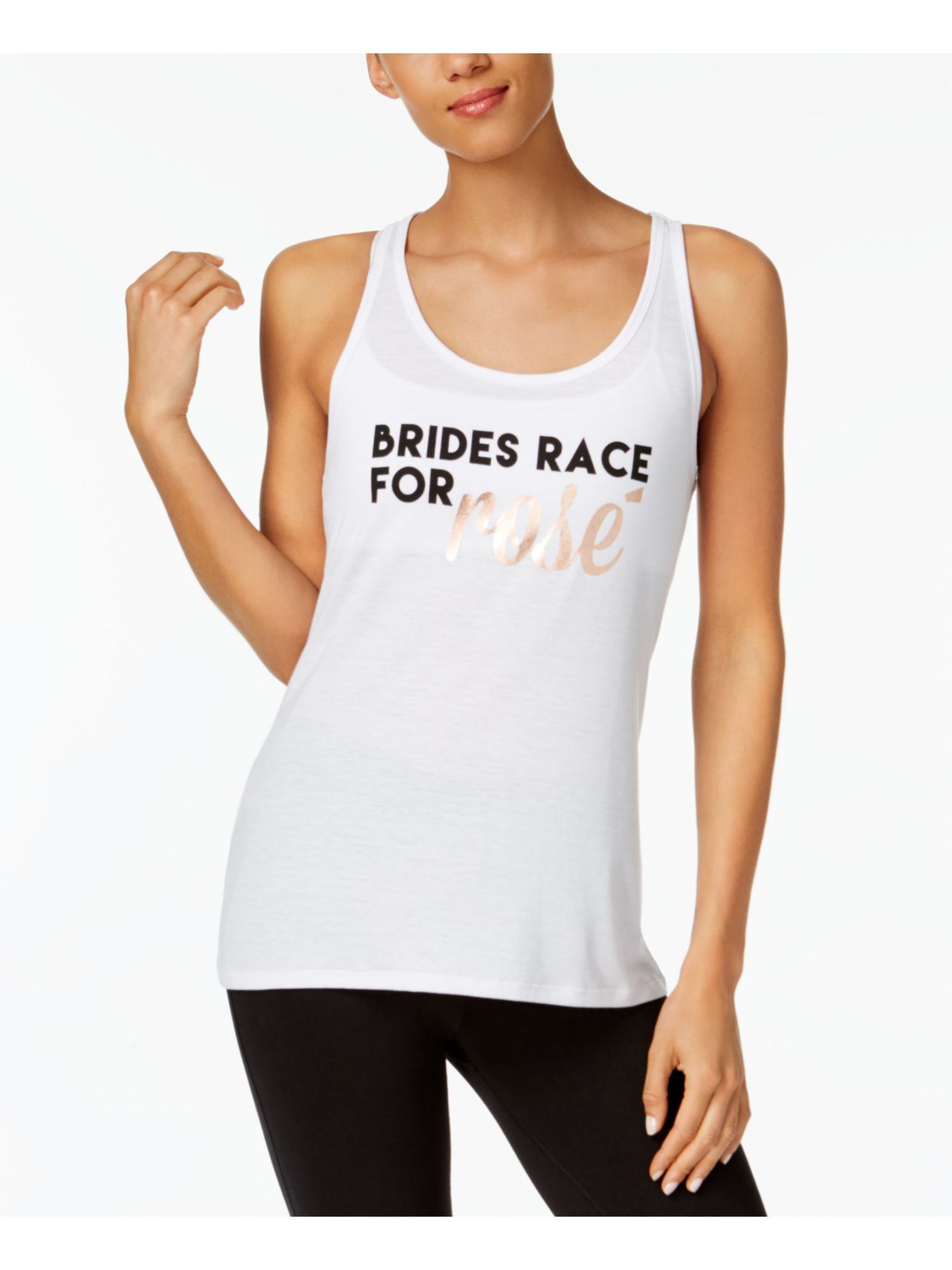 IDEOLOGY Womens White Sleeveless Scoop Neck T-Shirt Size: XL