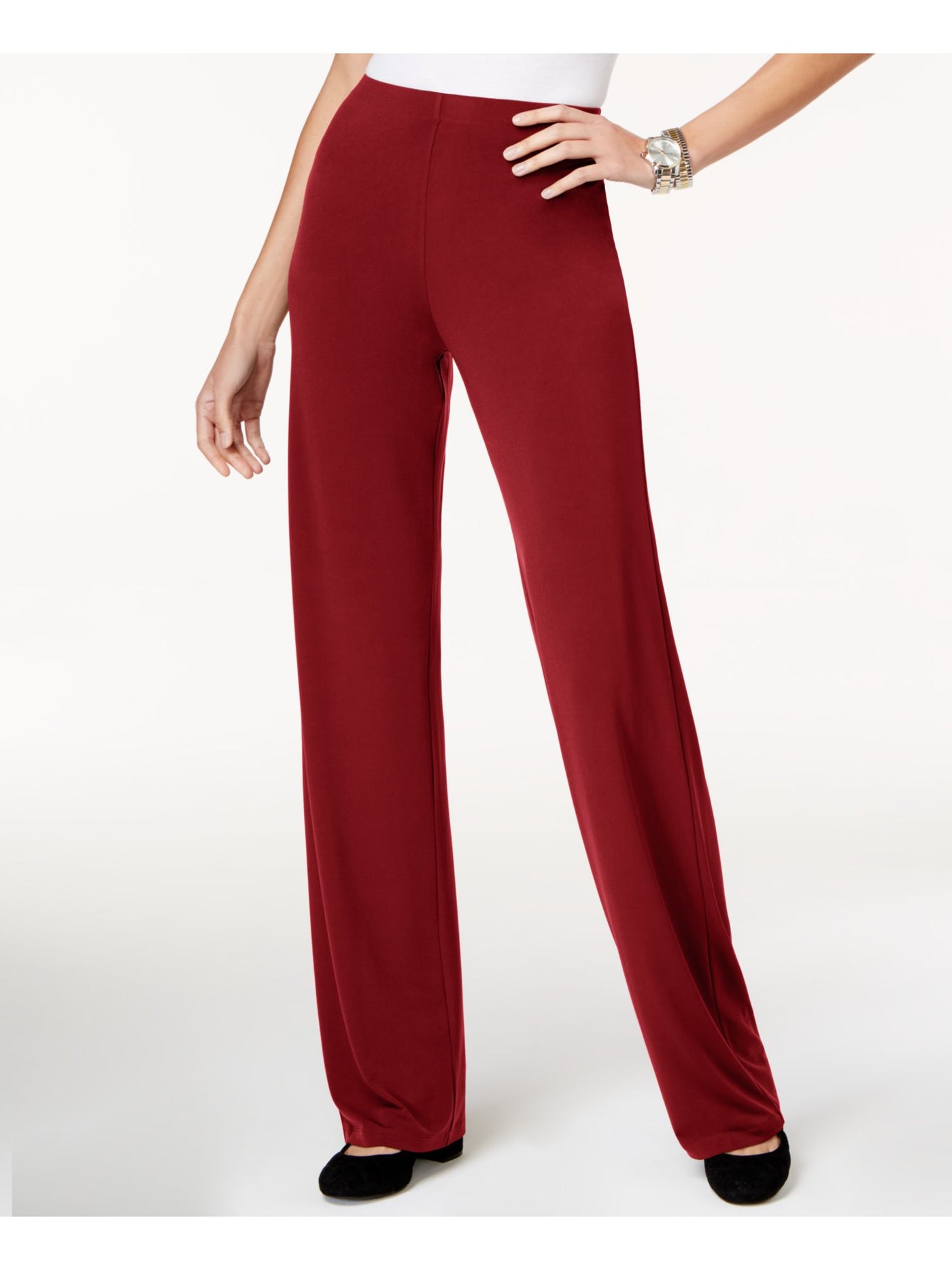 ALFANI Womens Maroon Lounge Pants S