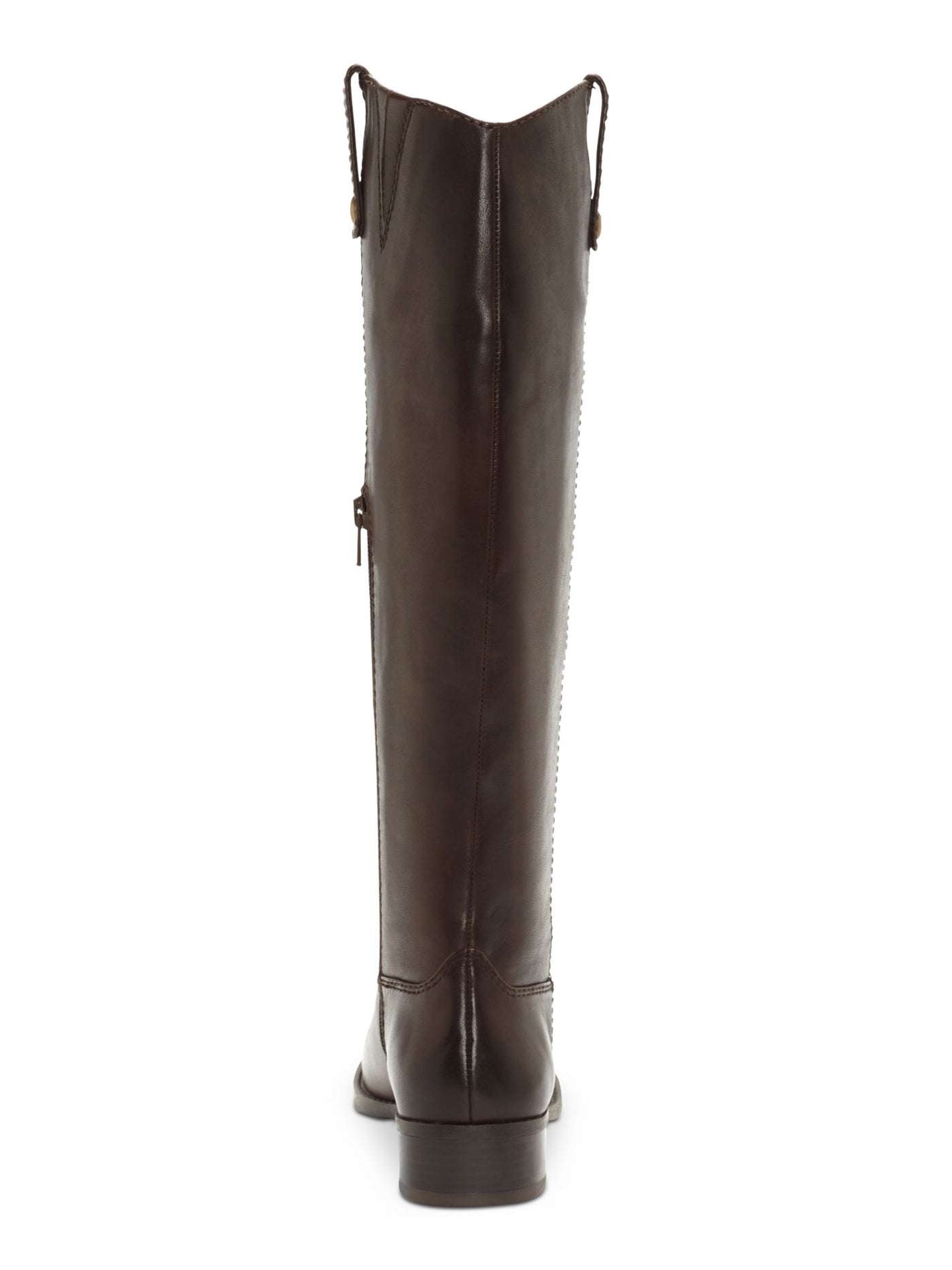 INC Womens Brown Goring Fawne Round Toe Block Heel Zip-Up Leather Riding Boot 7 M WC
