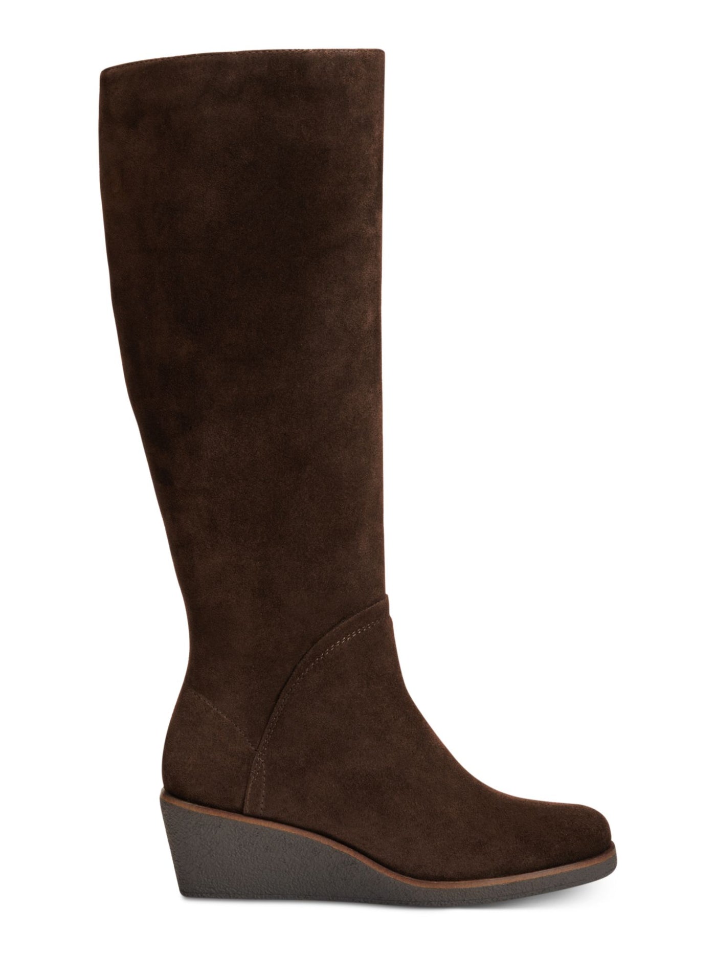 AEROSOLES Womens Brown Comfort Binocular Round Toe Wedge Leather Snow Boots 7.5 W