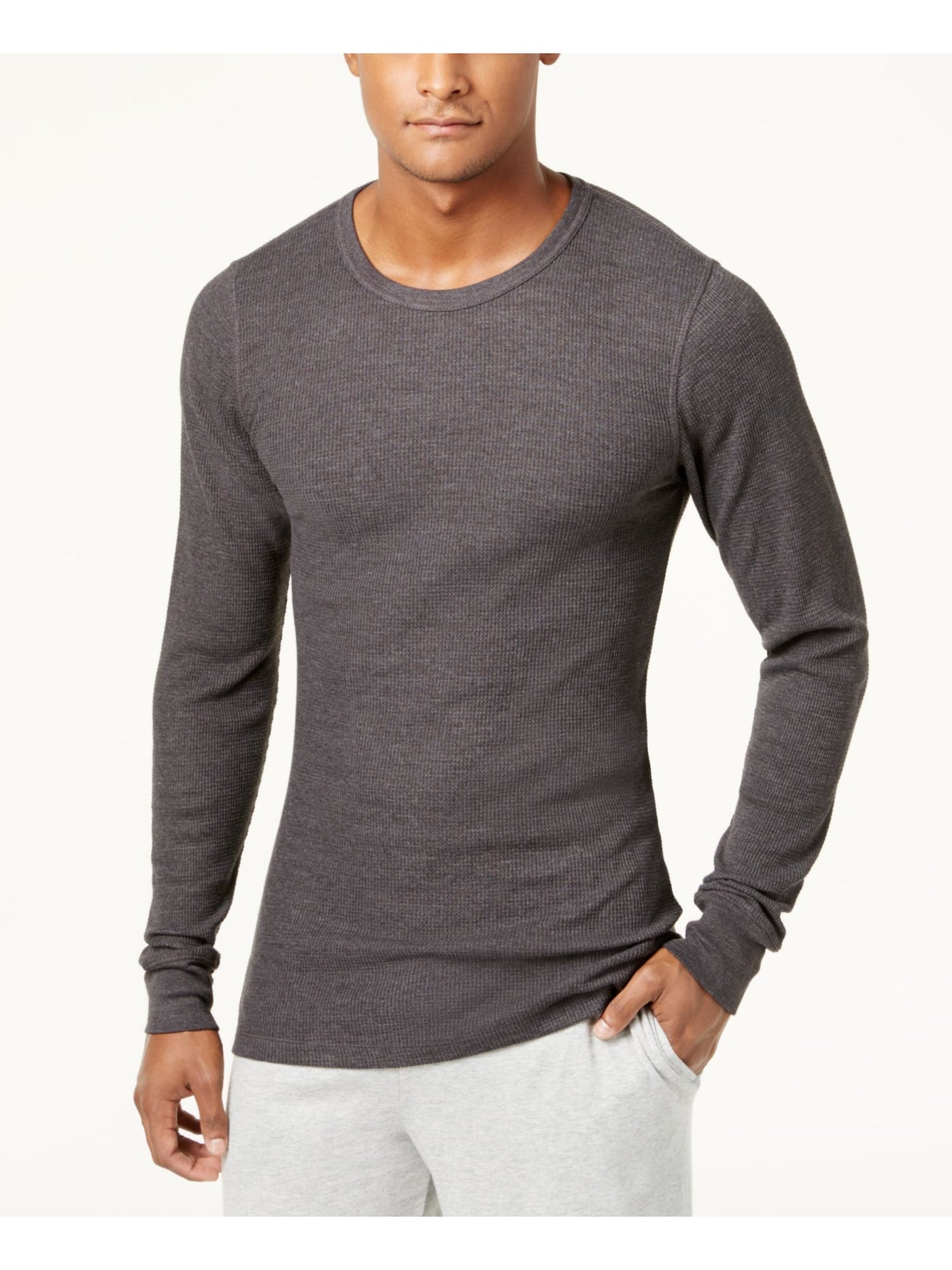 ALFANI Intimates Gray Long Sleeve Casual Shirt L