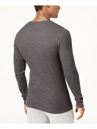 ALFANI Intimates Gray Long Sleeve Casual Shirt L