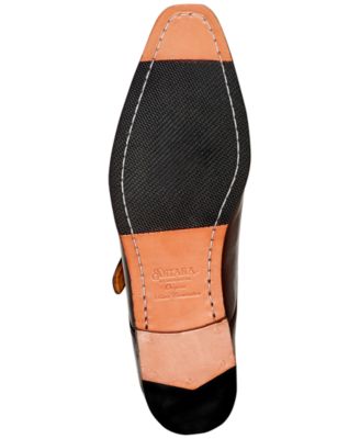 CARLOS BY CARLOS SANTANA Mens Black Padded Corazon Square Toe Block Heel Lace-Up Leather Chukka Boots D