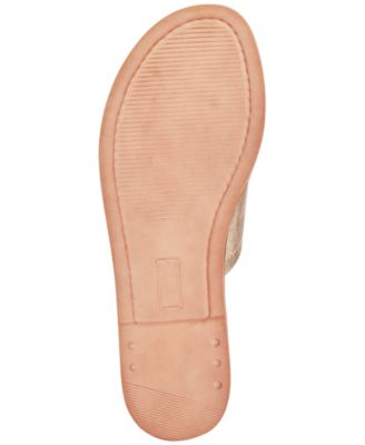 BELLA VITA Womens Gold 1/2" Platform Padded Ros Round Toe Slip On Leather Slide Sandals Shoes WW