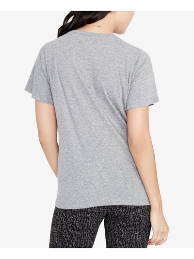 RACHEL ROY Womens Gray Short Sleeve V Neck T-Shirt Size: XS