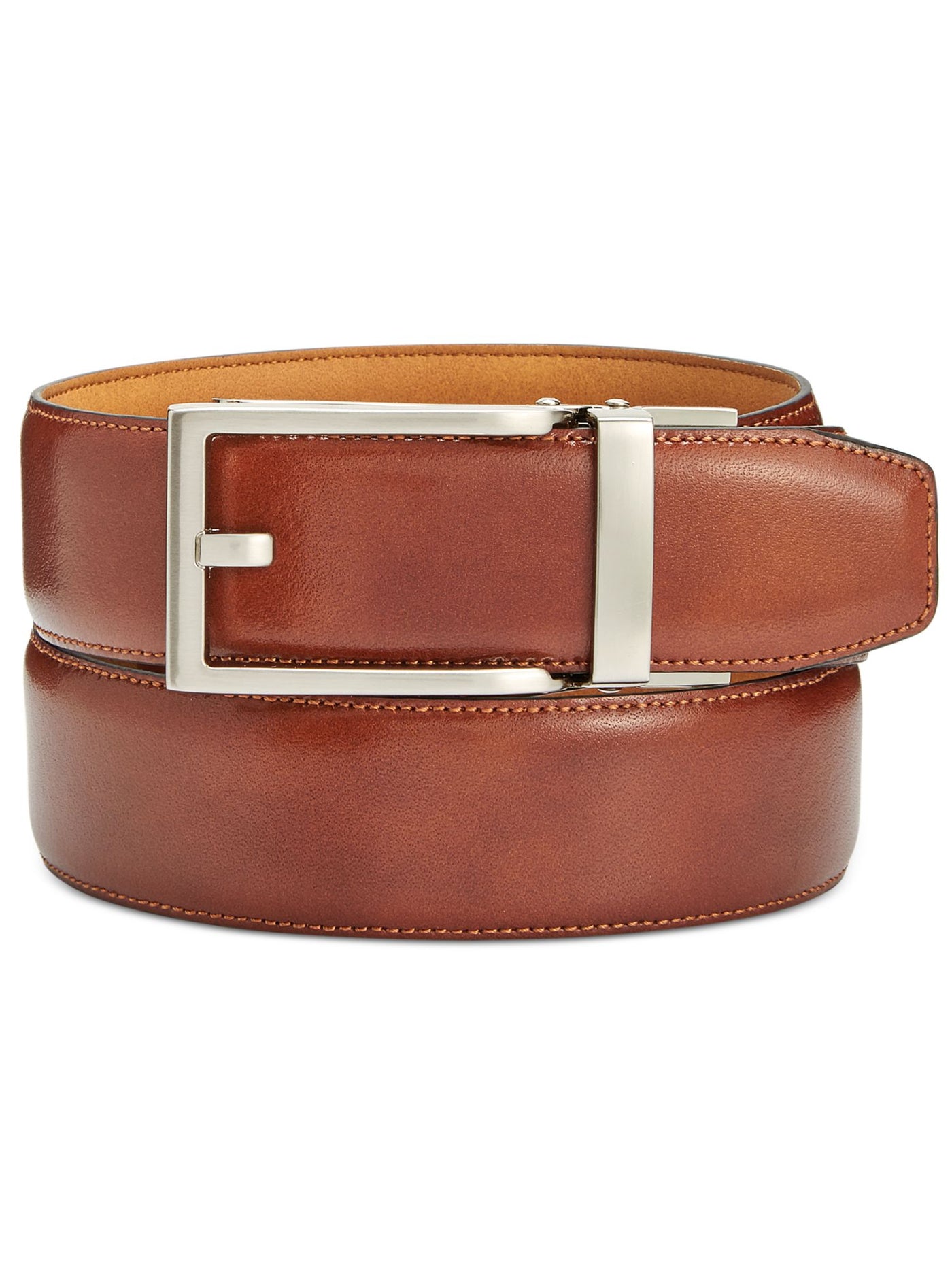 RYAN SEACREST Mens Brown Leather Dress Belt 42\44