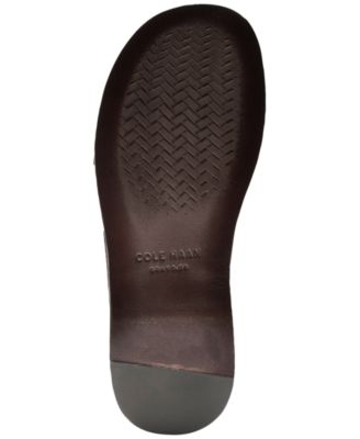 COLE HAAN Mens Brown Crisscross Bands Padded Goldwyn 2.0 Open Toe Slip On Leather Slide Sandals Shoes M