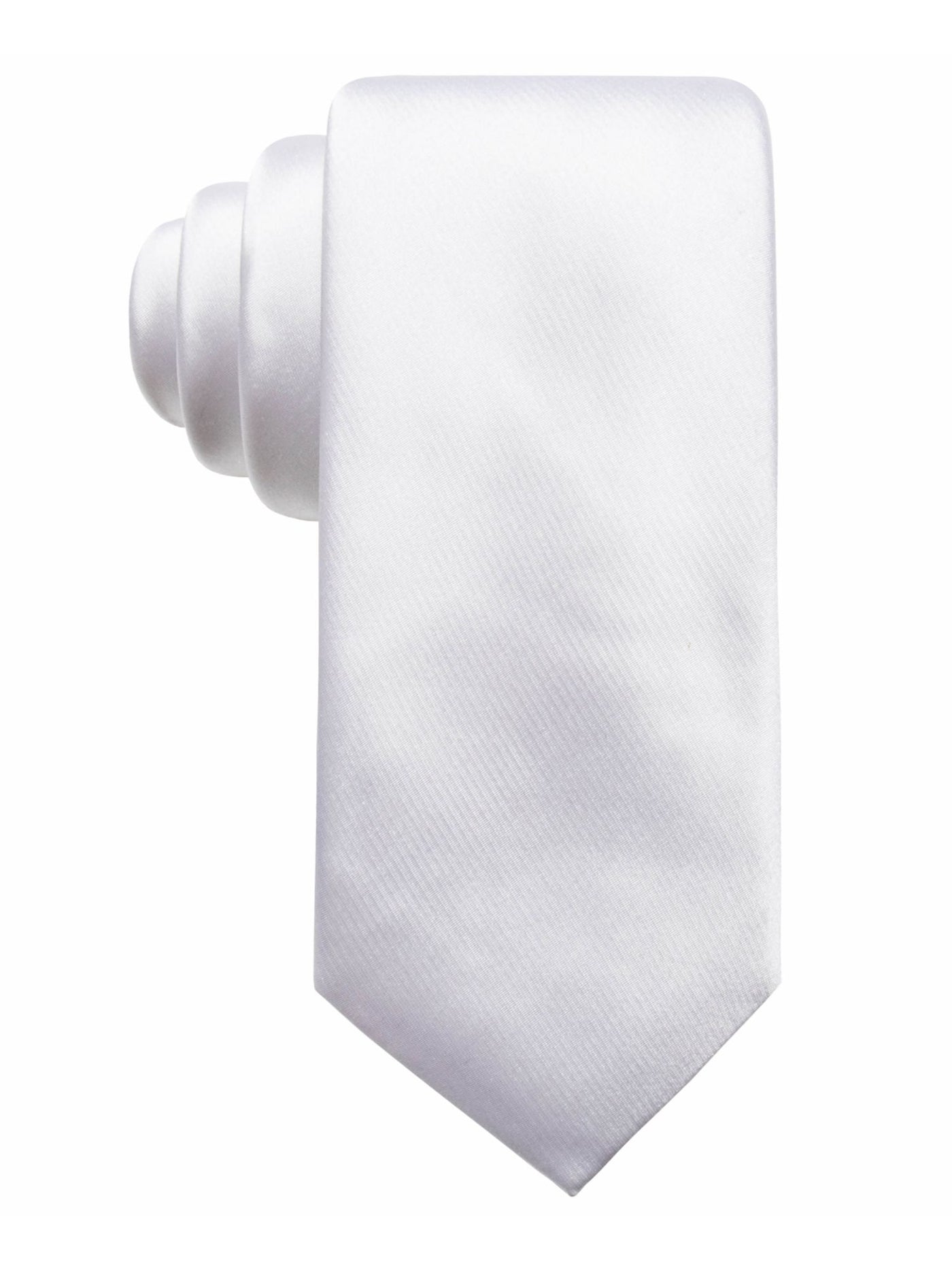 ALFANI Mens White Slim Neck Tie