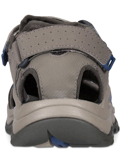 TEVA Mens Gray Mixed Media Treaded Water Resistant Omnium 2 Round Toe Sandals Shoes 10
