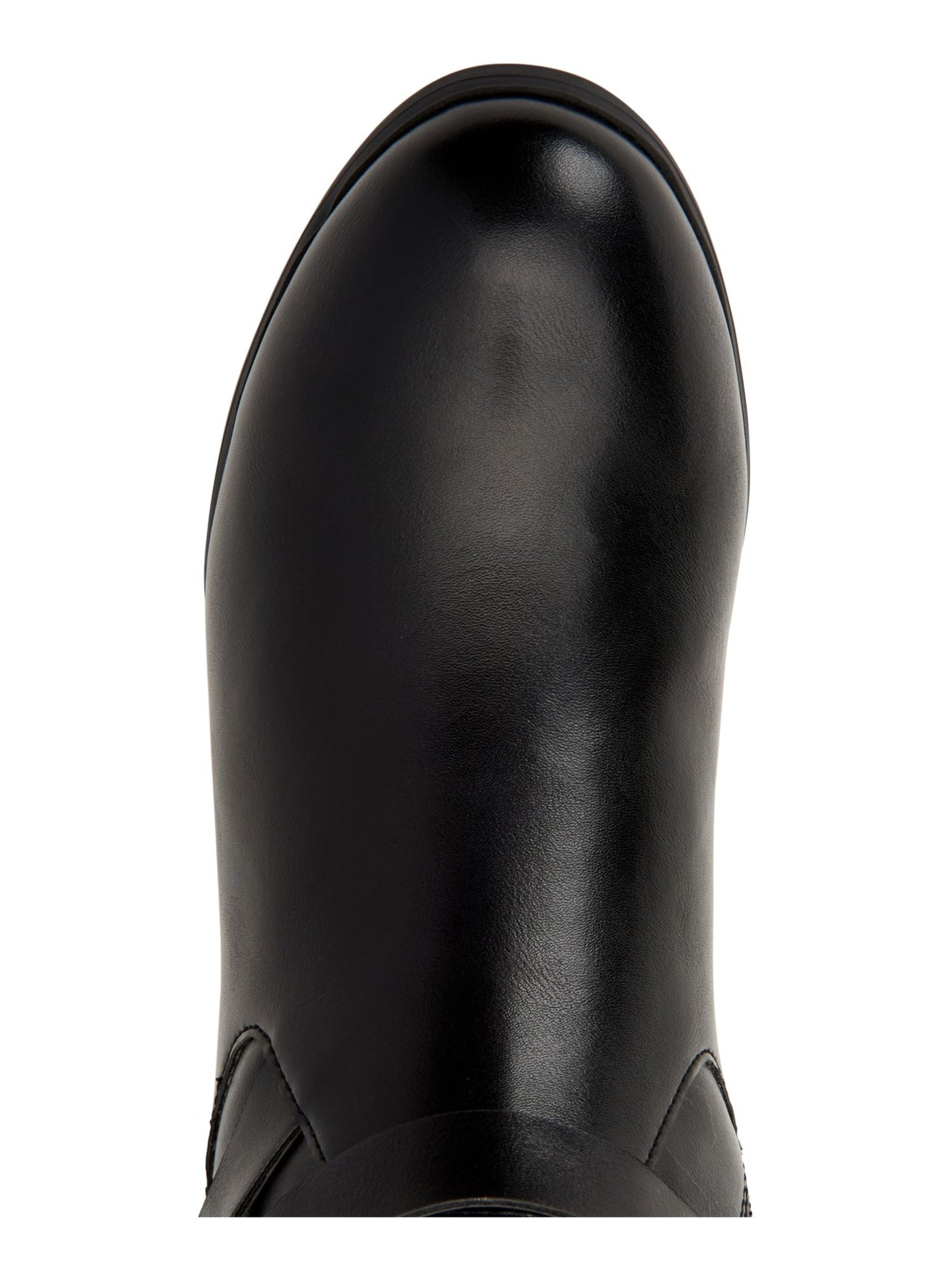 STYLE & COMPANY Womens Black Hardware Detail Wide Calf Padded Kindell Round Toe Block Heel Zip-Up Riding Boot 7.5 M WC