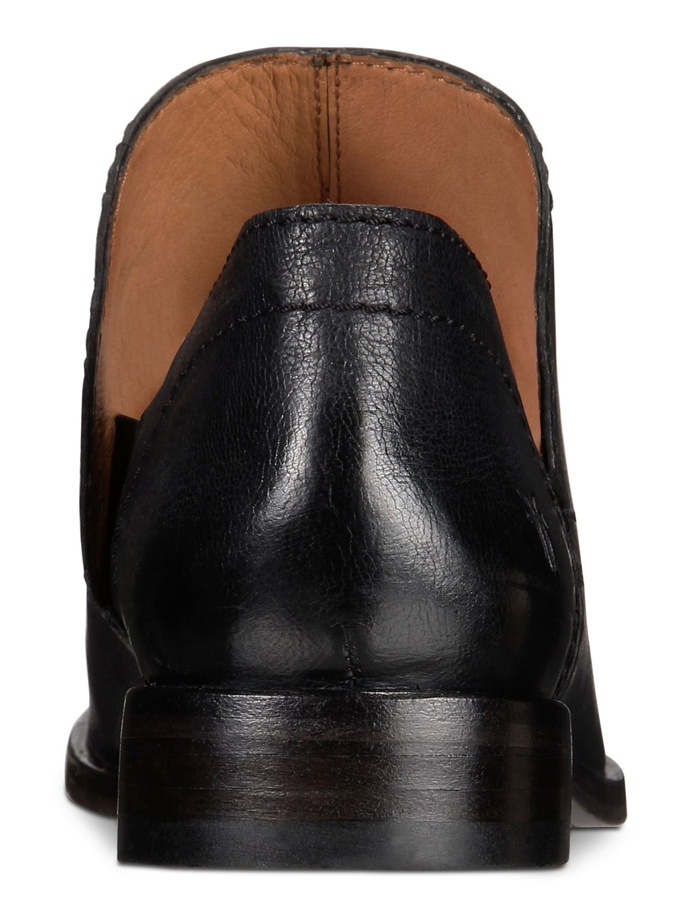 FRYE Womens Black Inside Elasticated Gore Cushioned Logo Elyssa Round Toe Stacked Heel Slip On Leather Shootie 7 M