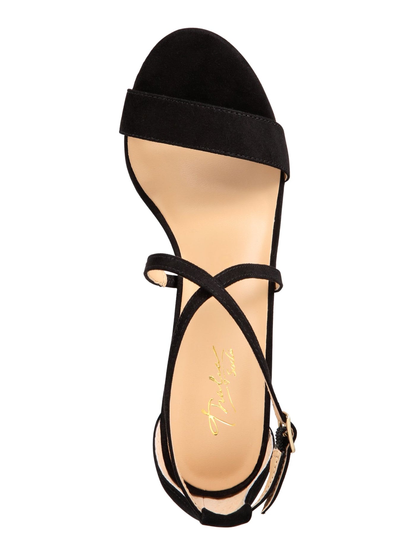 THALIA SODI Womens Black Strappy Padded Darria Round Toe Stiletto Buckle Dress Heeled Sandal 10.5 M