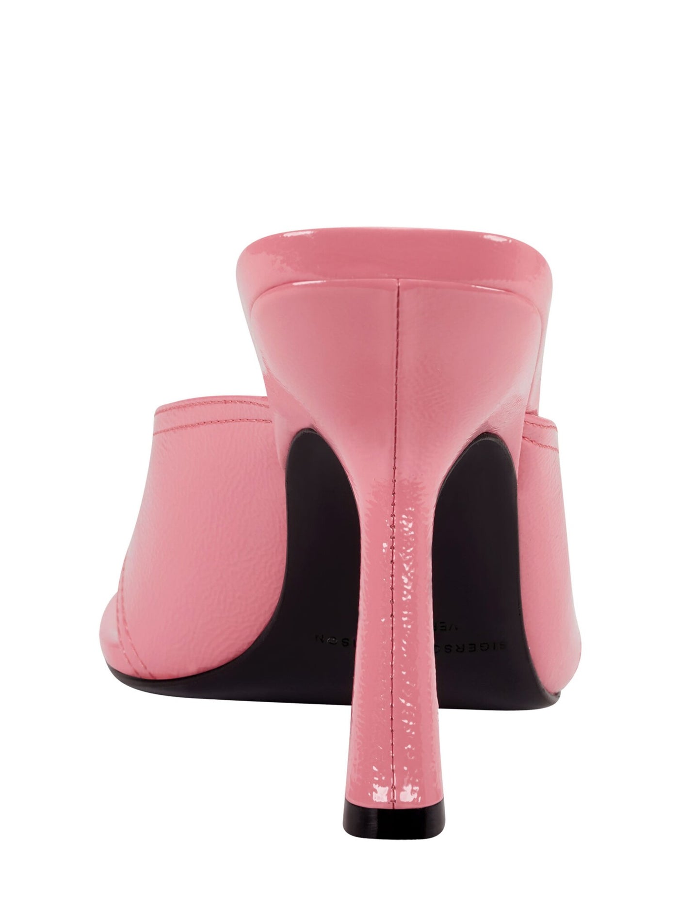 SIGERSON MORRISON Womens Pink Padded Kaliska Square Toe Flare Slip On Leather Heeled Thong Sandals 38