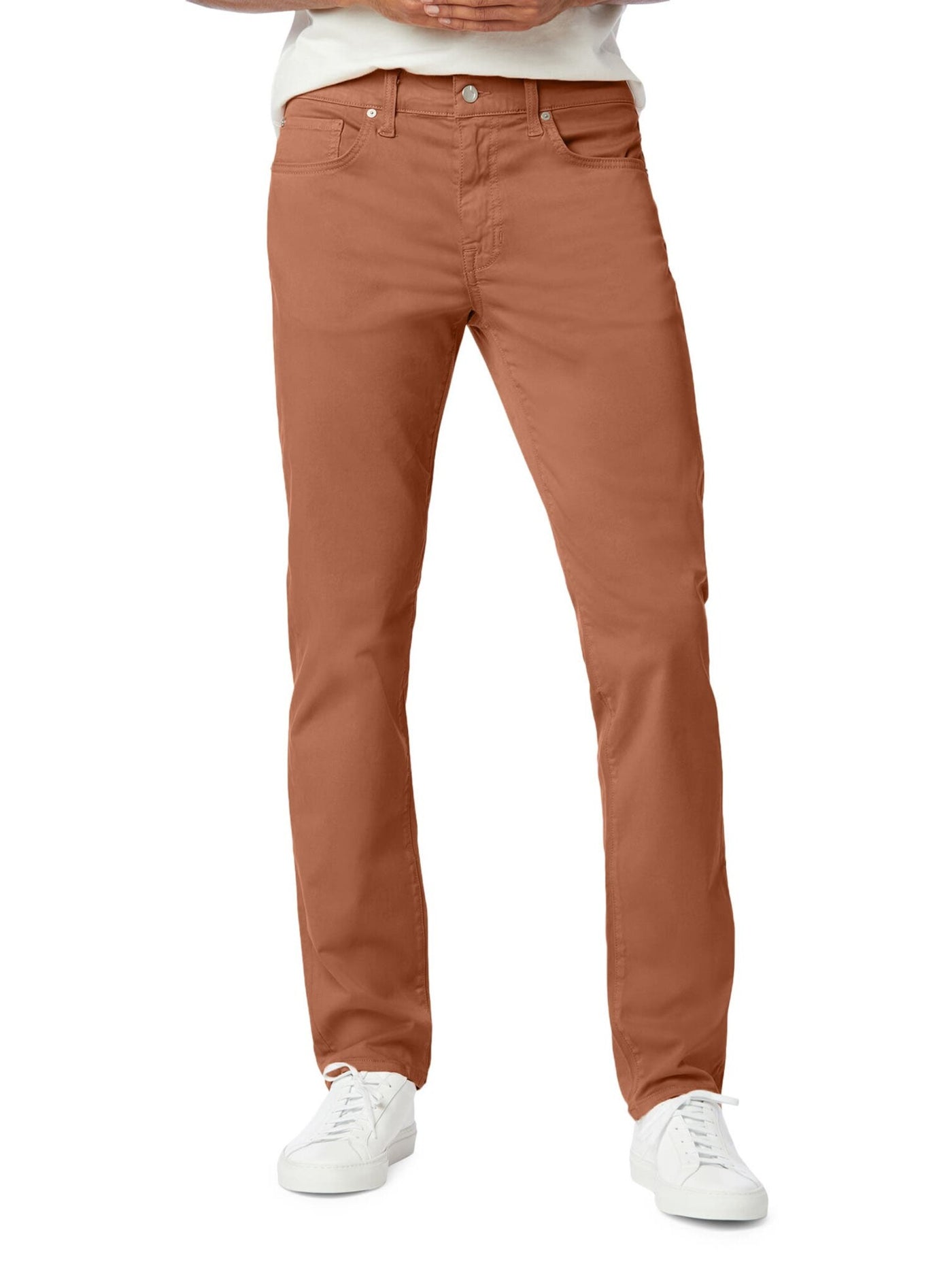 JOE'S Mens The Asher Orange Flat Front, Tapered, Slim Fit Pants 34W/ 32L