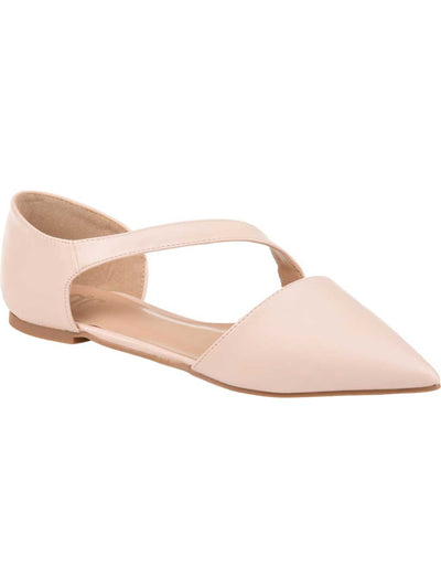 JOURNEE COLLECTION Womens Pink Padded Lanet Pointed Toe Slip On Ballet Flats 6.5