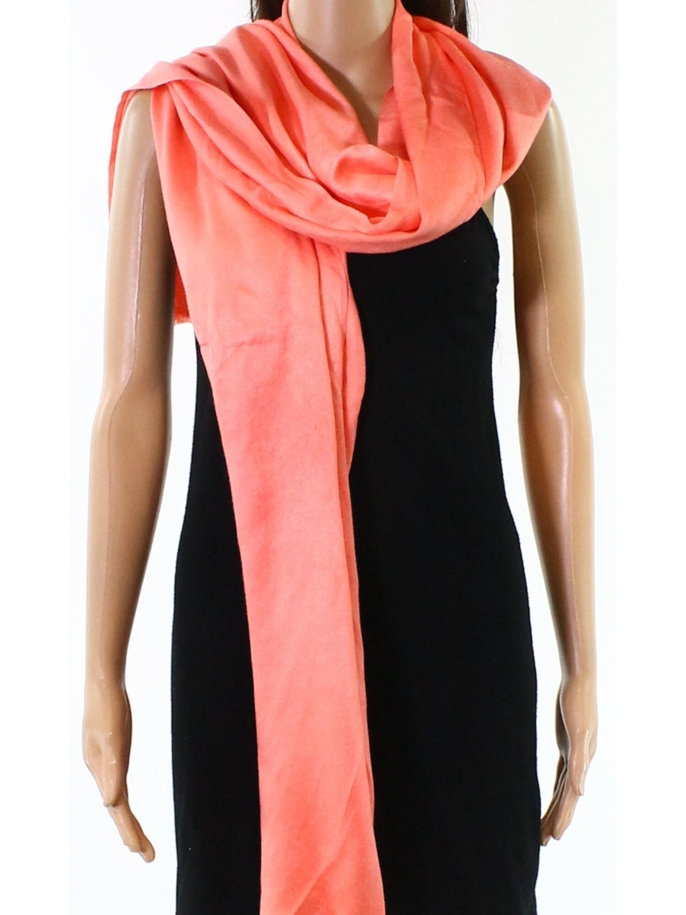 INC Womens Coral Wrap & Scarf In One Lightweight Scarf