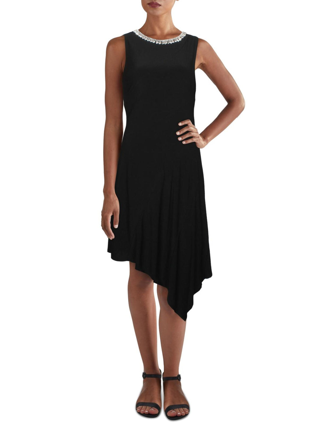 msk black dress Women's Plus Round Neck Short Sleeve Maxi | | Plus 2X | Dresses Maxi Dresses Closure Type MSK Women's V-Neck Twist Front