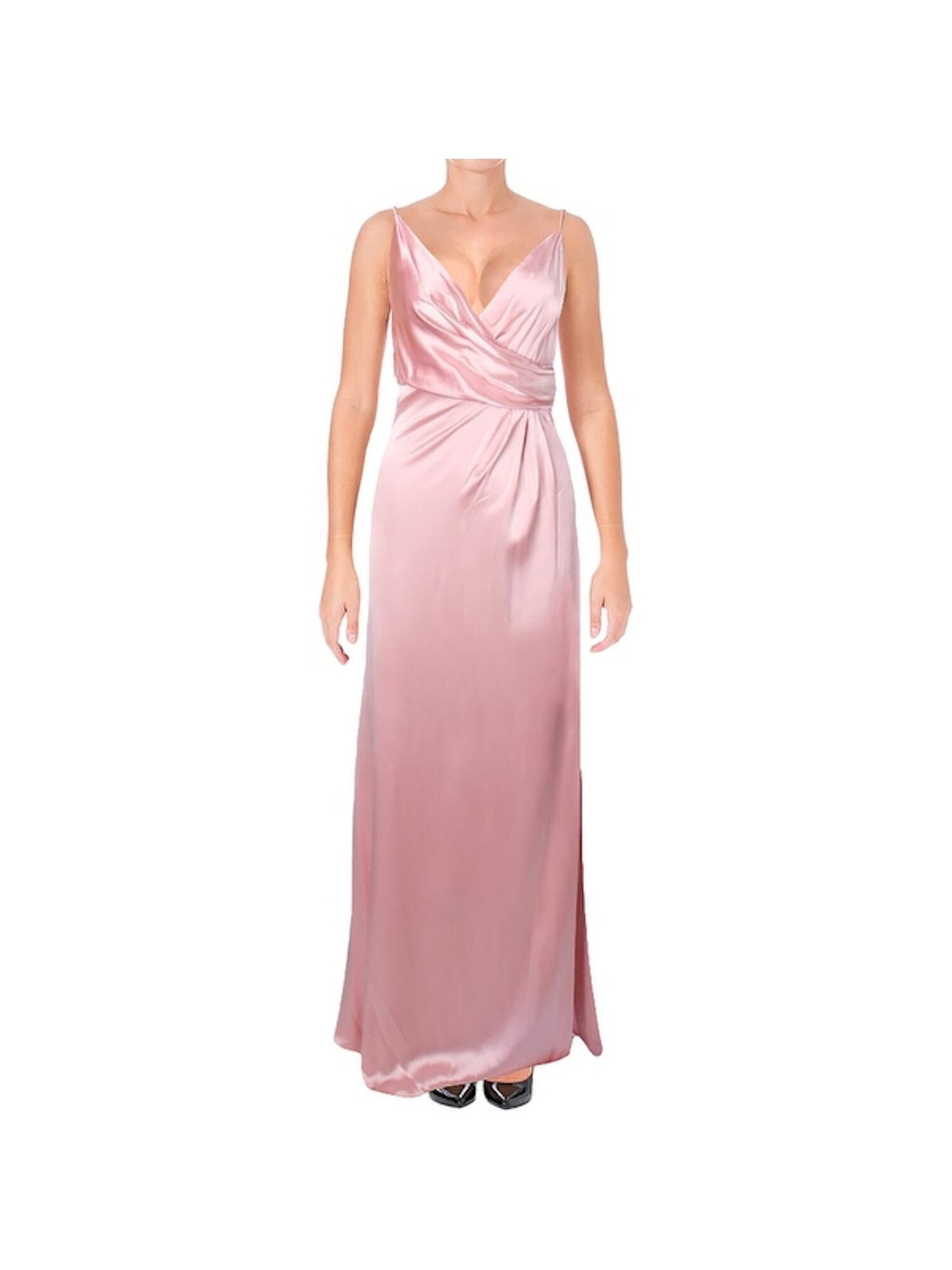 JILL STUART Womens Pink Spaghetti Strap Full-Length Sheath Cocktail Dress 2