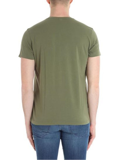 ASPESI Mens Green Graphic Short Sleeve Classic Fit Casual Shirt XXL