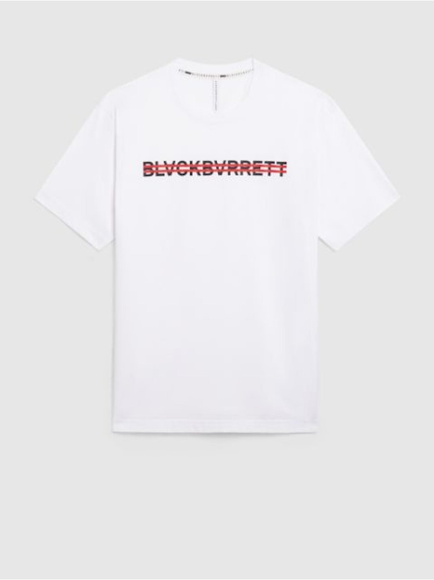 BLACK BARRETT Mens White Graphic Short Sleeve Classic Fit Casual Shirt L