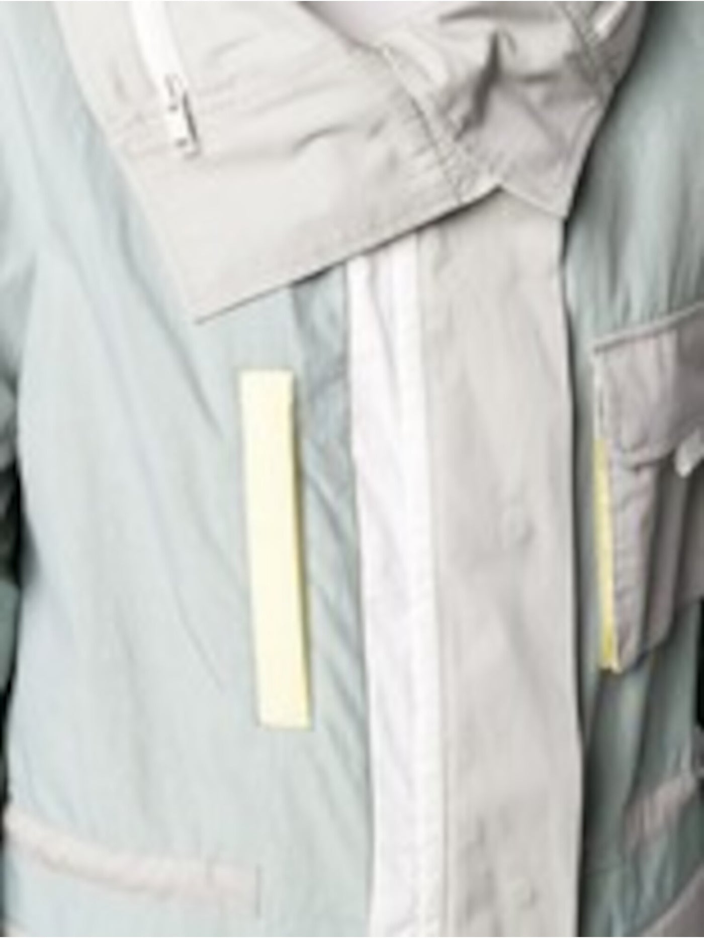 YS ARMY Womens Gray Color Block Zip Up Winter Jacket Coat 34
