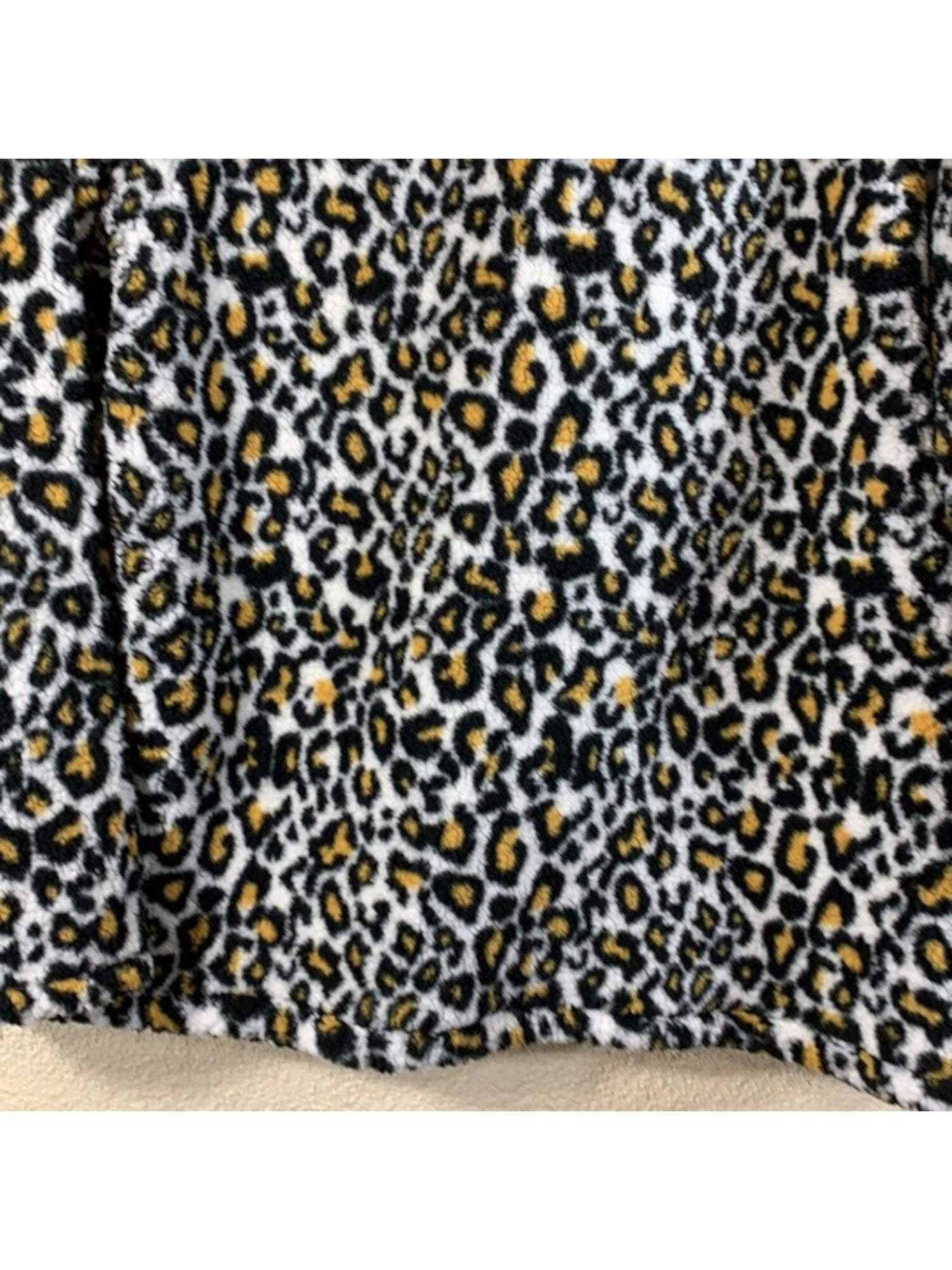 STYLE & COMPANY Womens Ivory Animal Print Long Sleeve Sweater Size: L