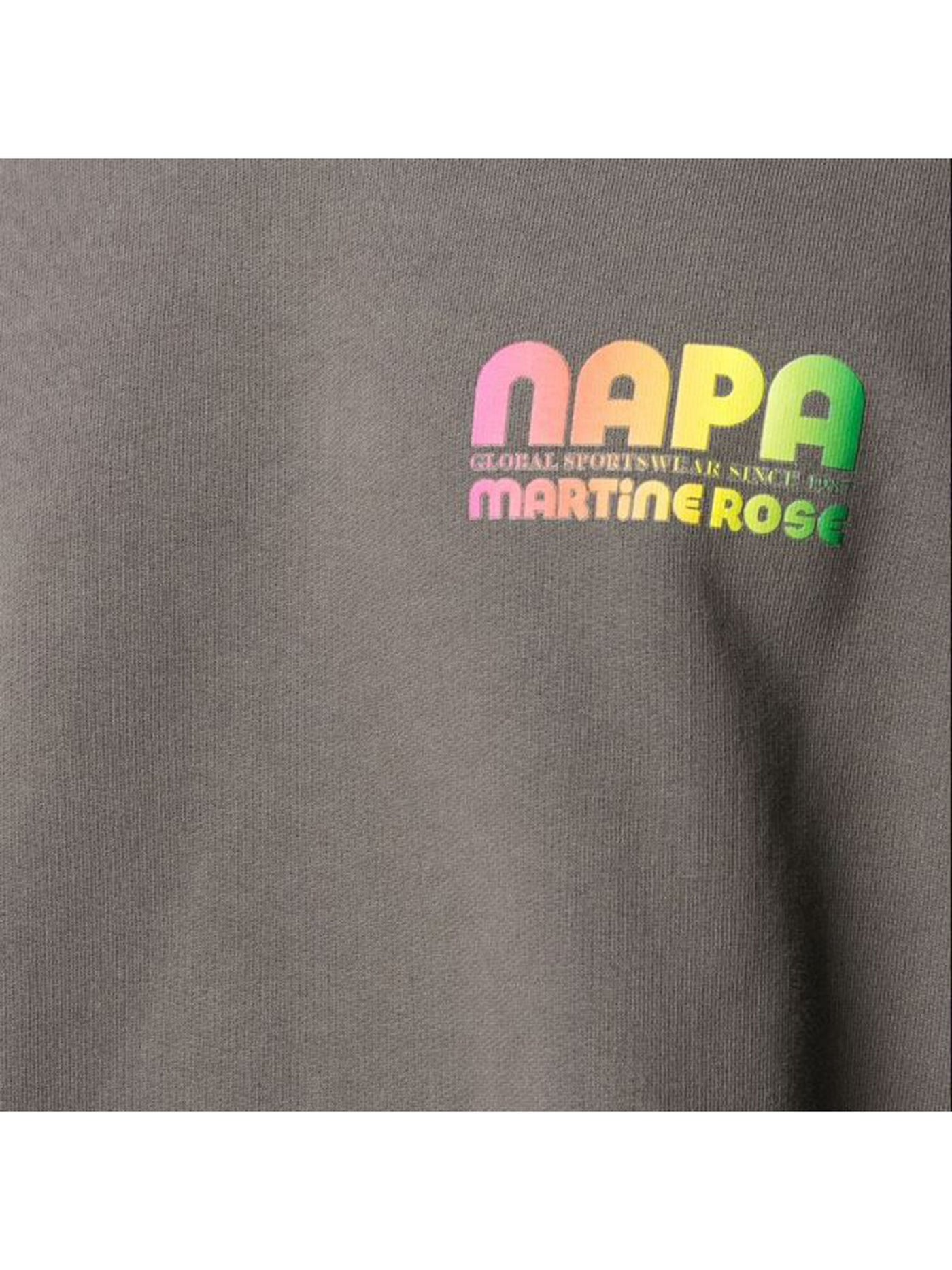 NAPA IJRI Mens Gray Printed Long Sleeve Crew Neck Classic Fit Cotton Sweatshirt