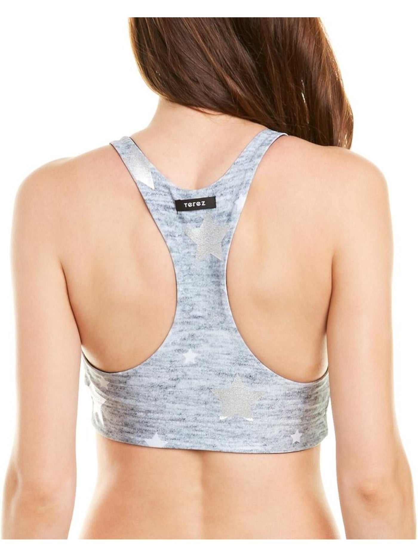 Terez Intimates Gray Polyester Elastic Band Sleepwear Sports Bra Size: M