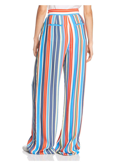 PERSEVERANCE Womens Red Striped Wide Leg Pants Size: 12