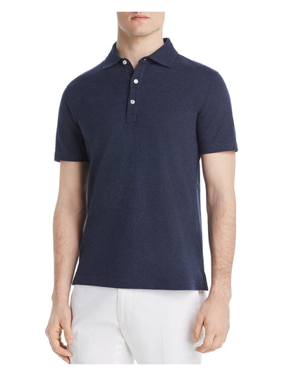 DYLAN GRAY Mens Navy Heather Polo L