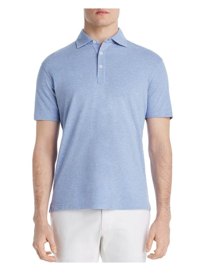 DYLAN GRAY Mens Blue Short Sleeve Polo S