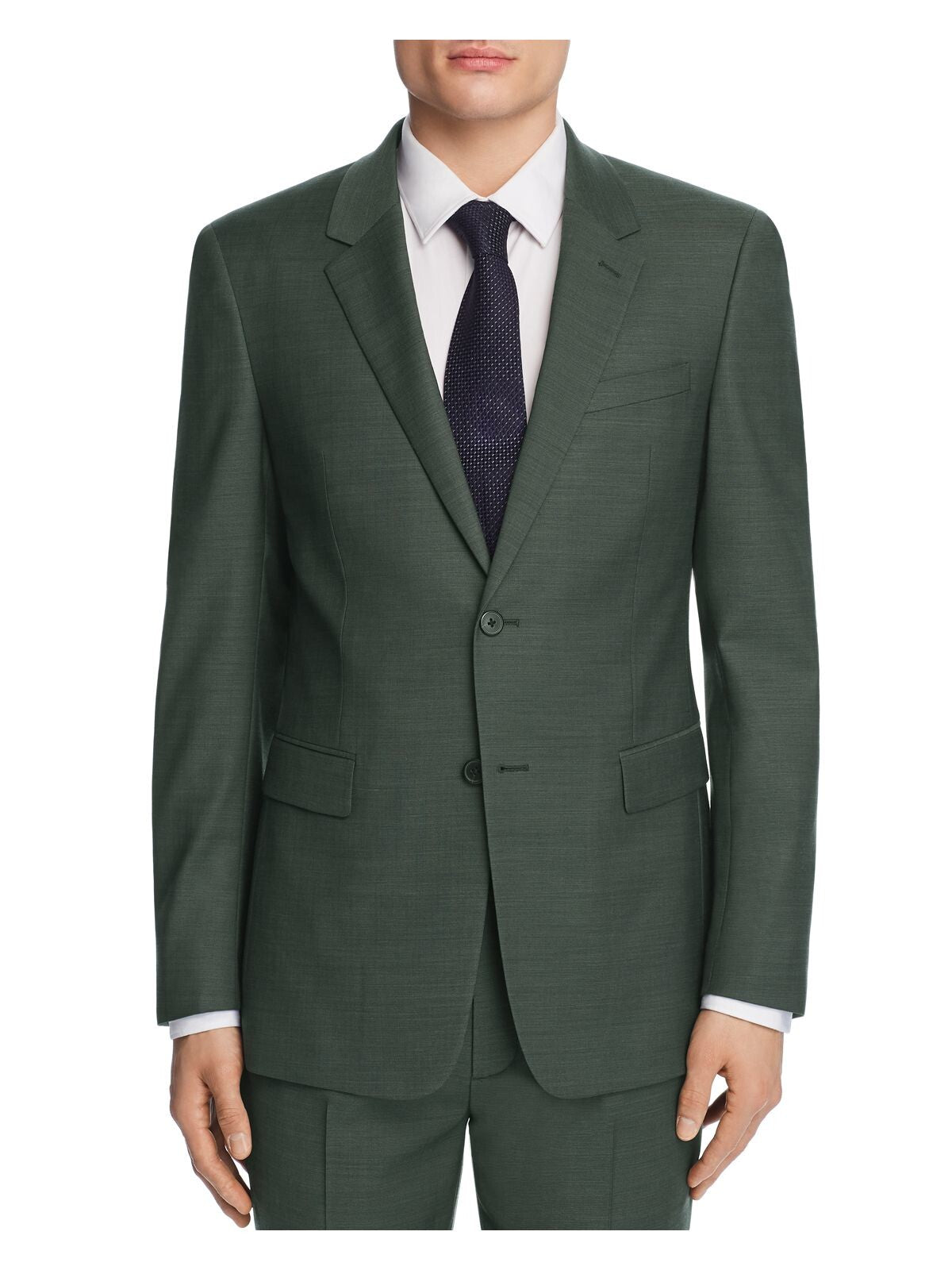 THEORY Mens Chambers Green Single Breasted, Slim Fit Suit Separate Blazer Jacket 44R