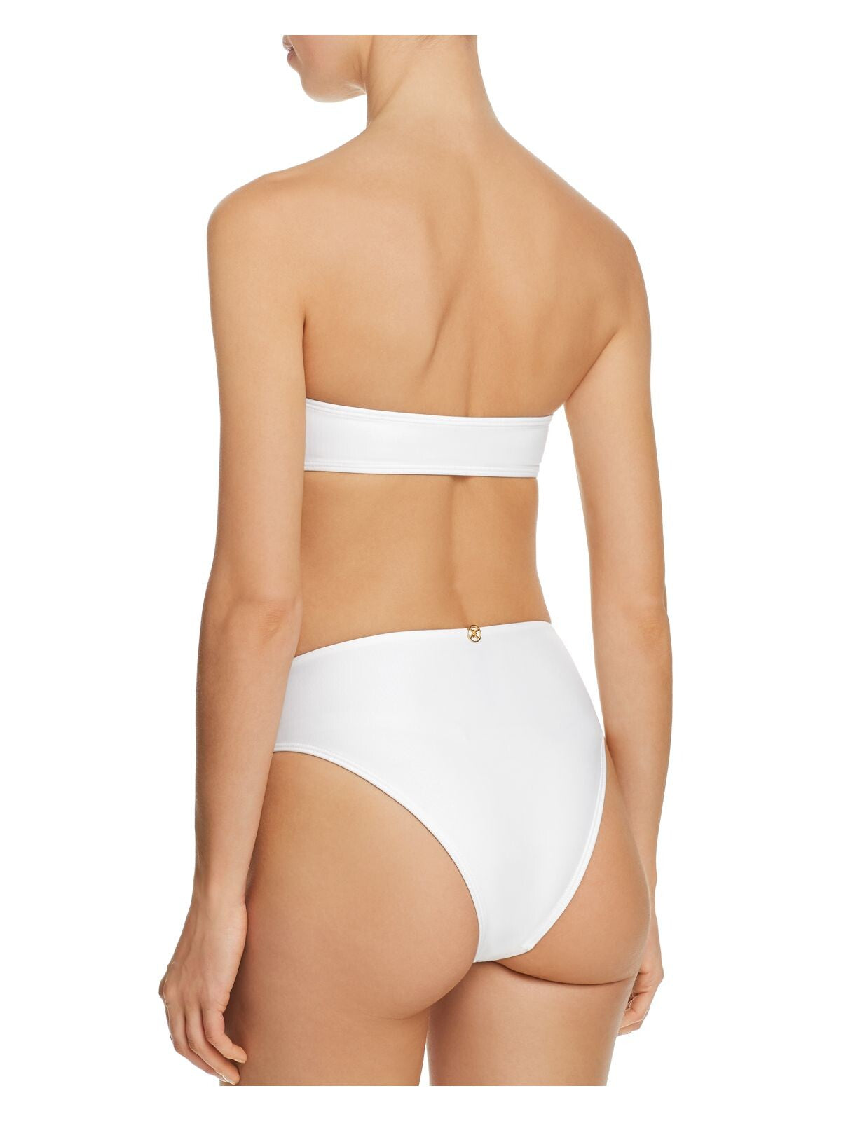 VIX PAULA HERMANNY Women's White Printed High Waisted Bikini Bottom S