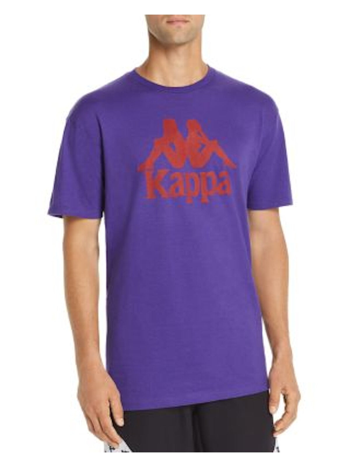 KARA Mens Purple Logo Graphic Classic Fit T-Shirt S