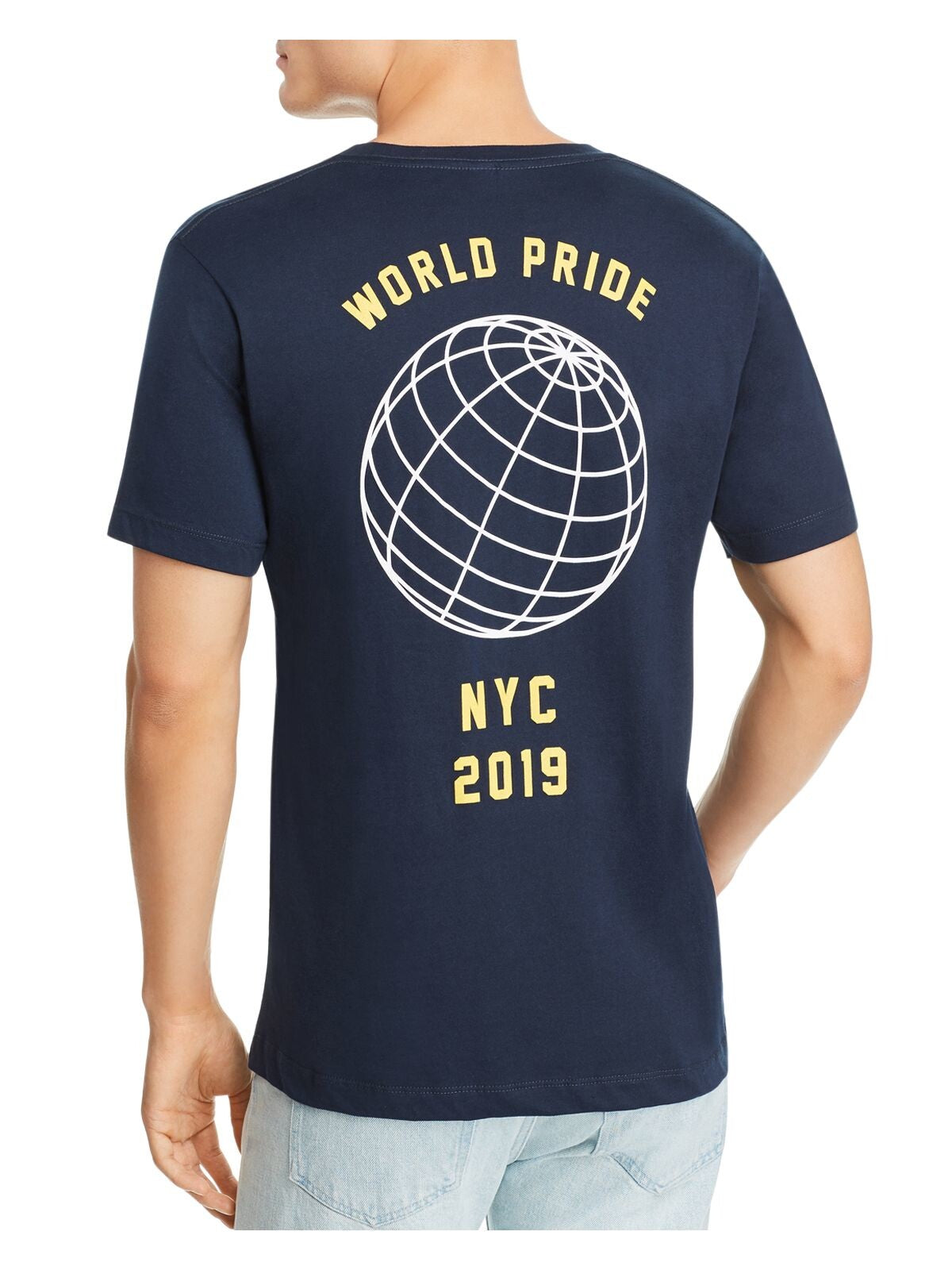 HOMOCO Mens Navy Graphic Short Sleeve T-Shirt XL