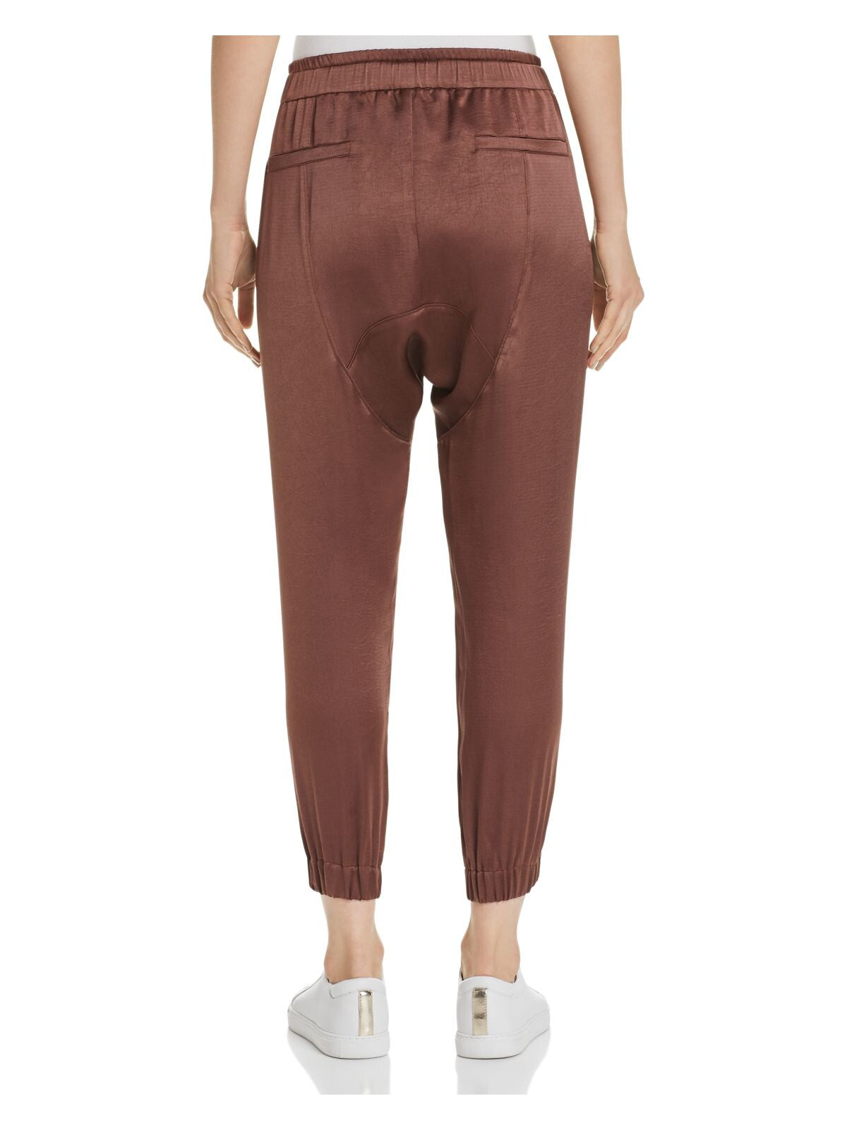 JOIE Womens Brown Belted Cropped Pants Size: XL