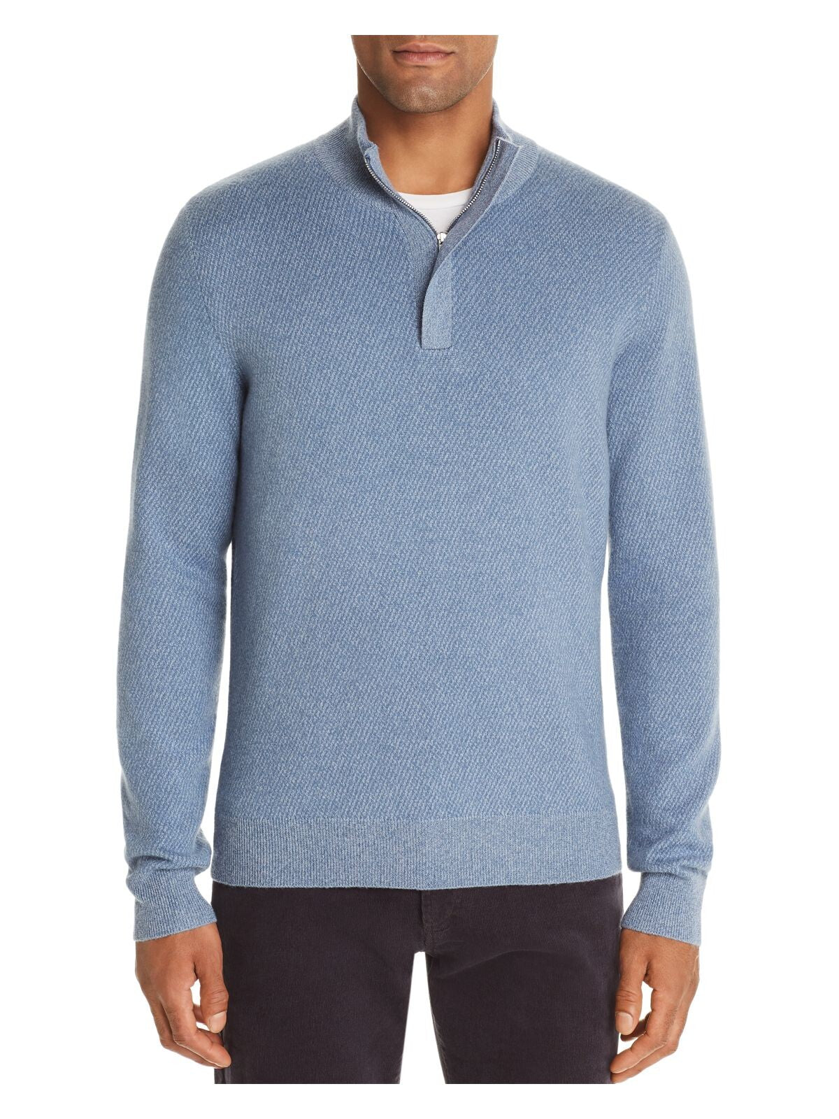 The Mens store Mens Blue Quarter-Zip Sweater L