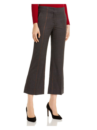 Piazza Sempione Womens Gray Check Wear To Work Cropped Pants 48 Waist