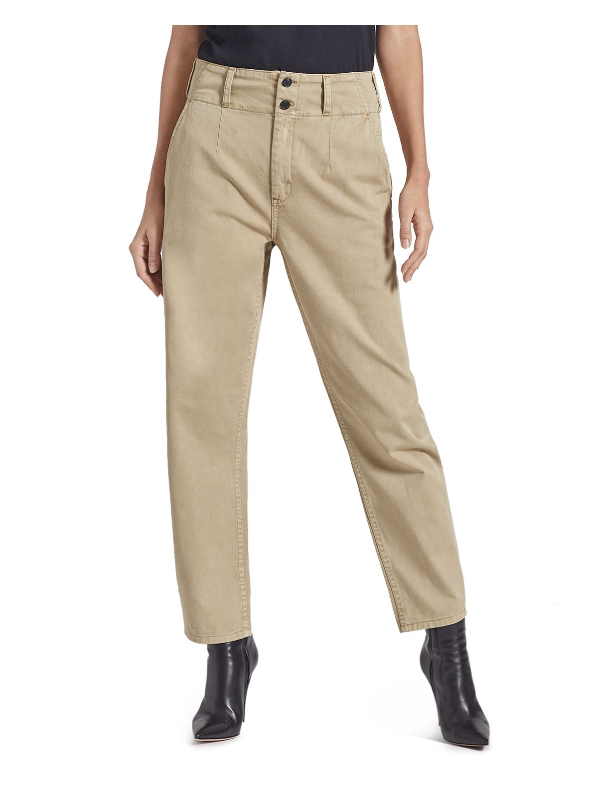 CURRENT/ELLIOTT Womens Beige High Waist Pants Size: 27