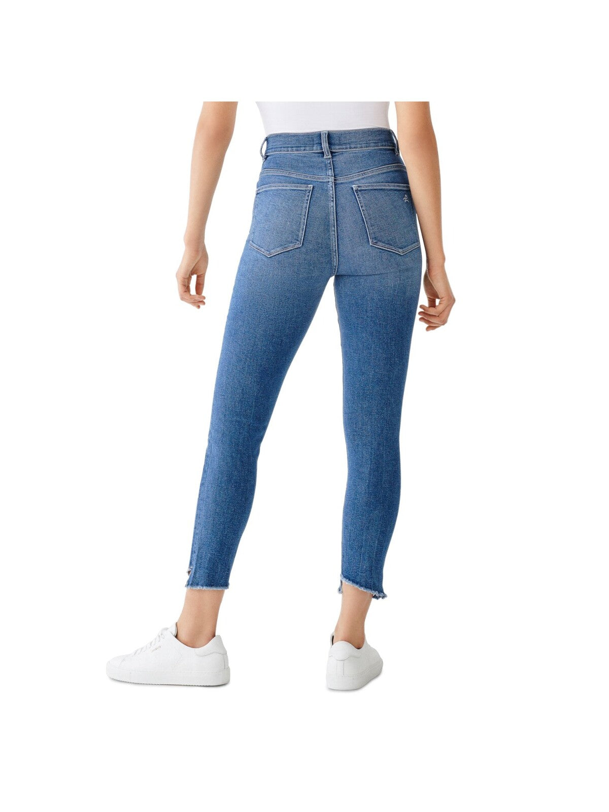 DL1961 Womens Blue Denim Zippered Pocketed Skinny High Waist Jeans Juniors 27
