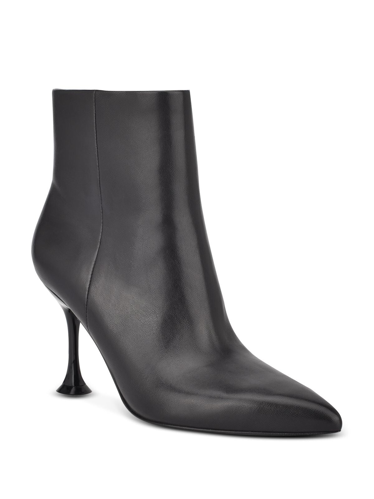 SIGERSON MORRISON Womens Black Zigy Pointed Toe Sculpted Heel Zip-Up Leather Dress Boots 39.5