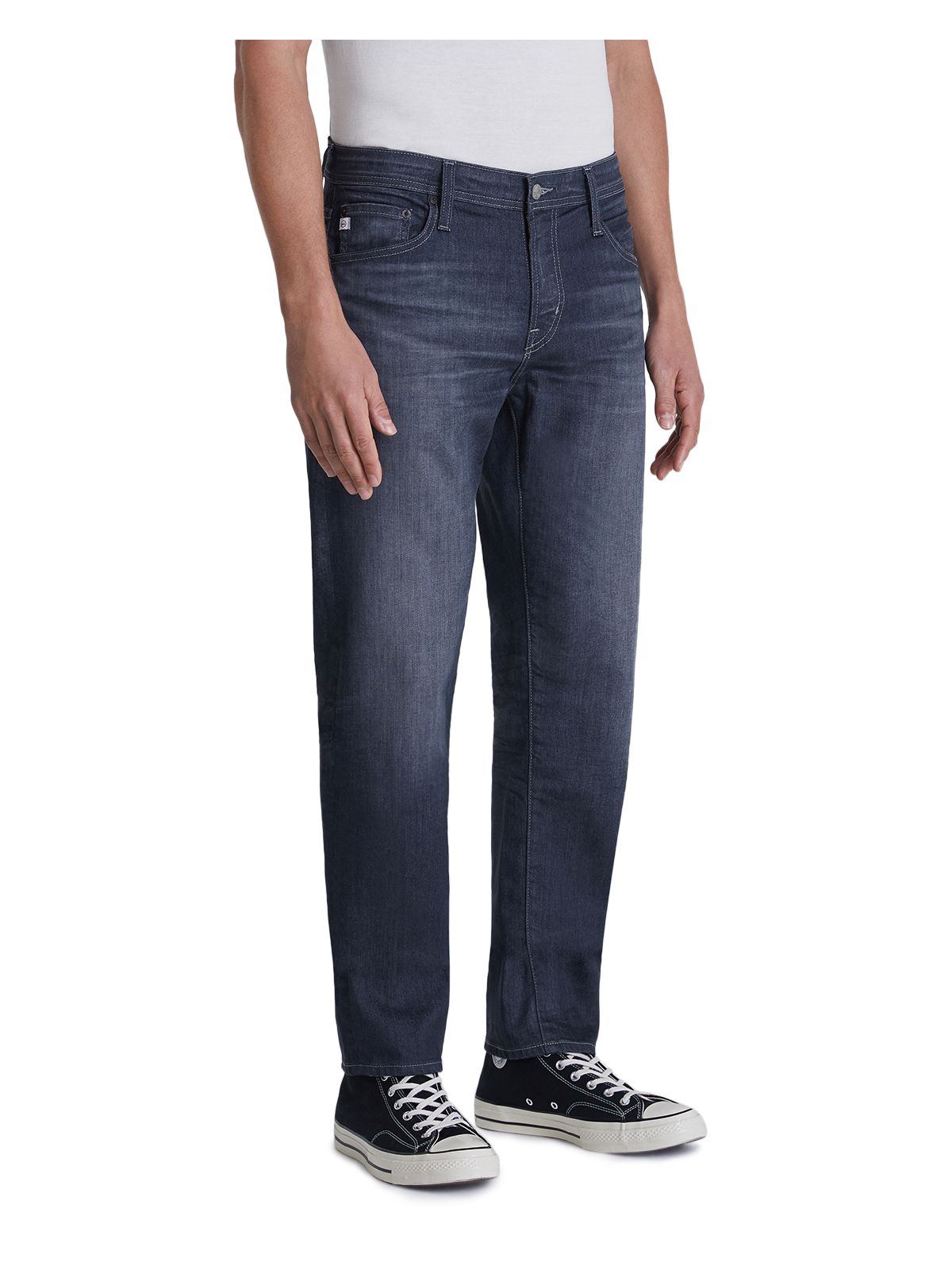AG AG-ED DENIM Mens Blue Flat Front, Slim Fit Stretch Jeans 29W\32L