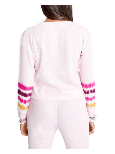 SUNDOWN BY SPLENDID Womens Pink Long Sleeve Crew Neck Top XL