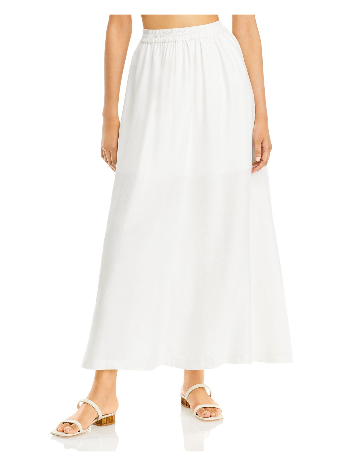 SIGNIFICANT OTHER Womens Ivory Maxi A-Line Skirt 10