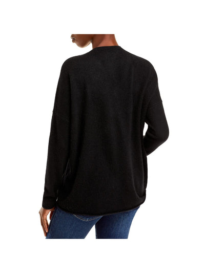 Designer Brand Womens Black Cashmere Long Sleeve V Neck Sweater XS
