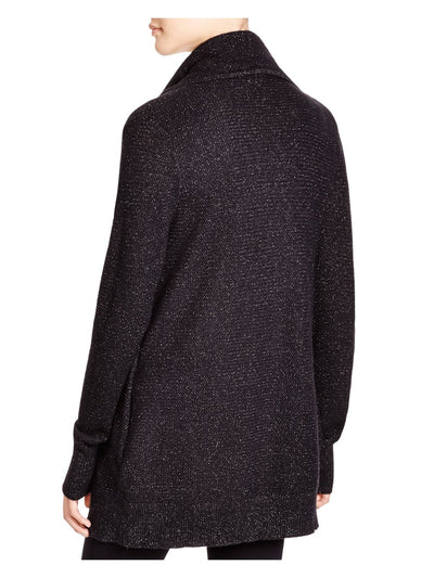 JOIE Womens Black Long Sleeve Open Cardigan Sweater 2XS