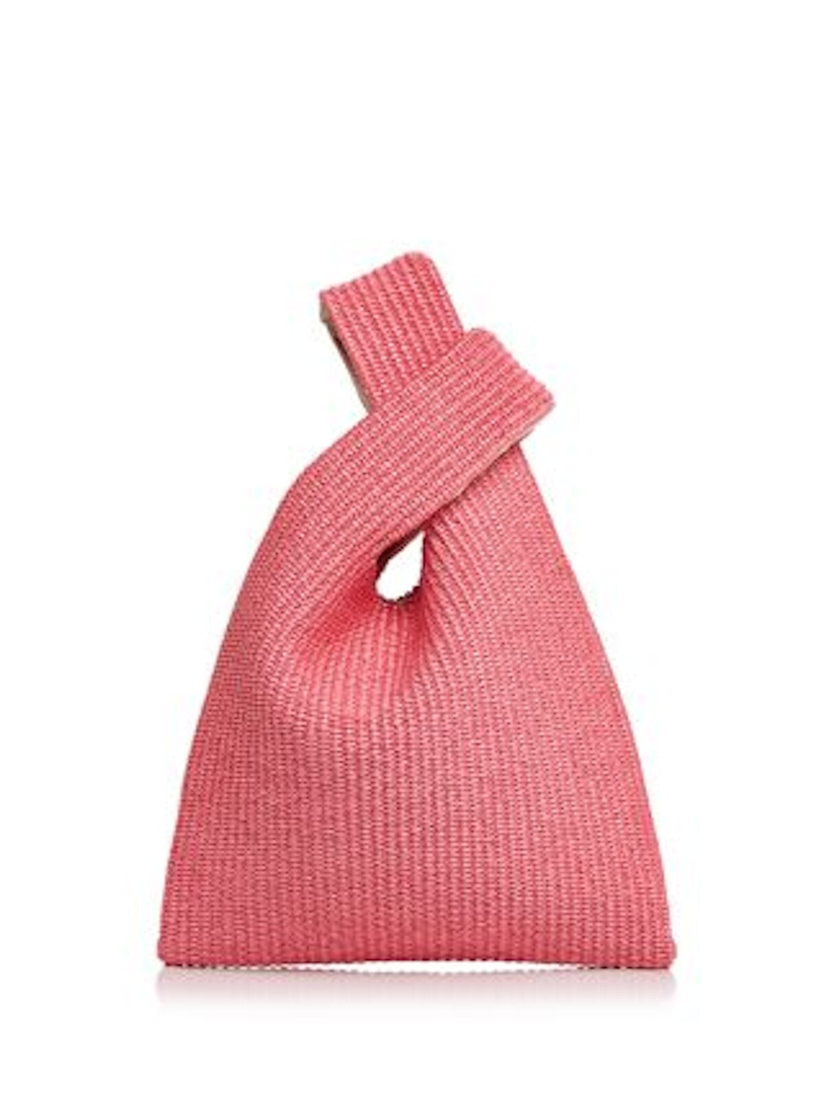 Arron Women's Pink Crochet Double Flat Strap Handbag Purse