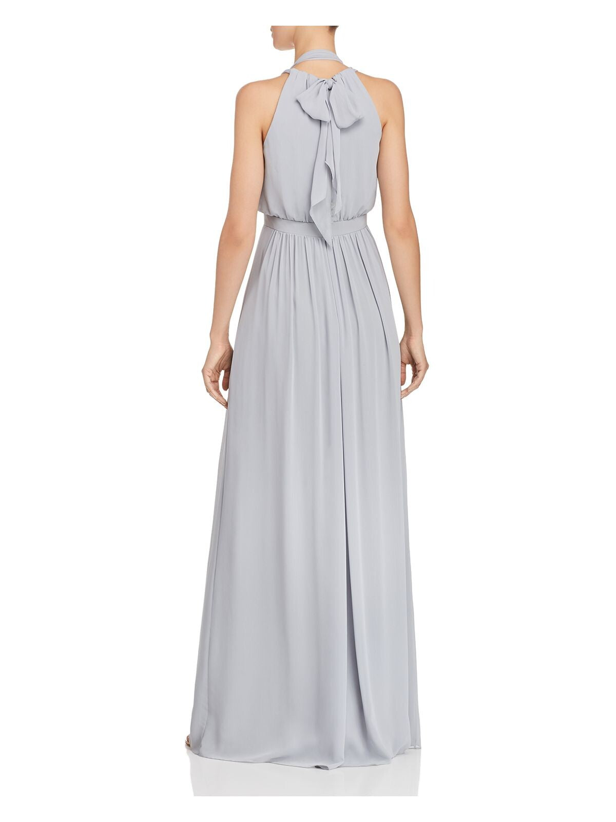 WATTERS & WATTERS Womens Blue Sleeveless Full-Length Fit + Flare Formal Dress 2