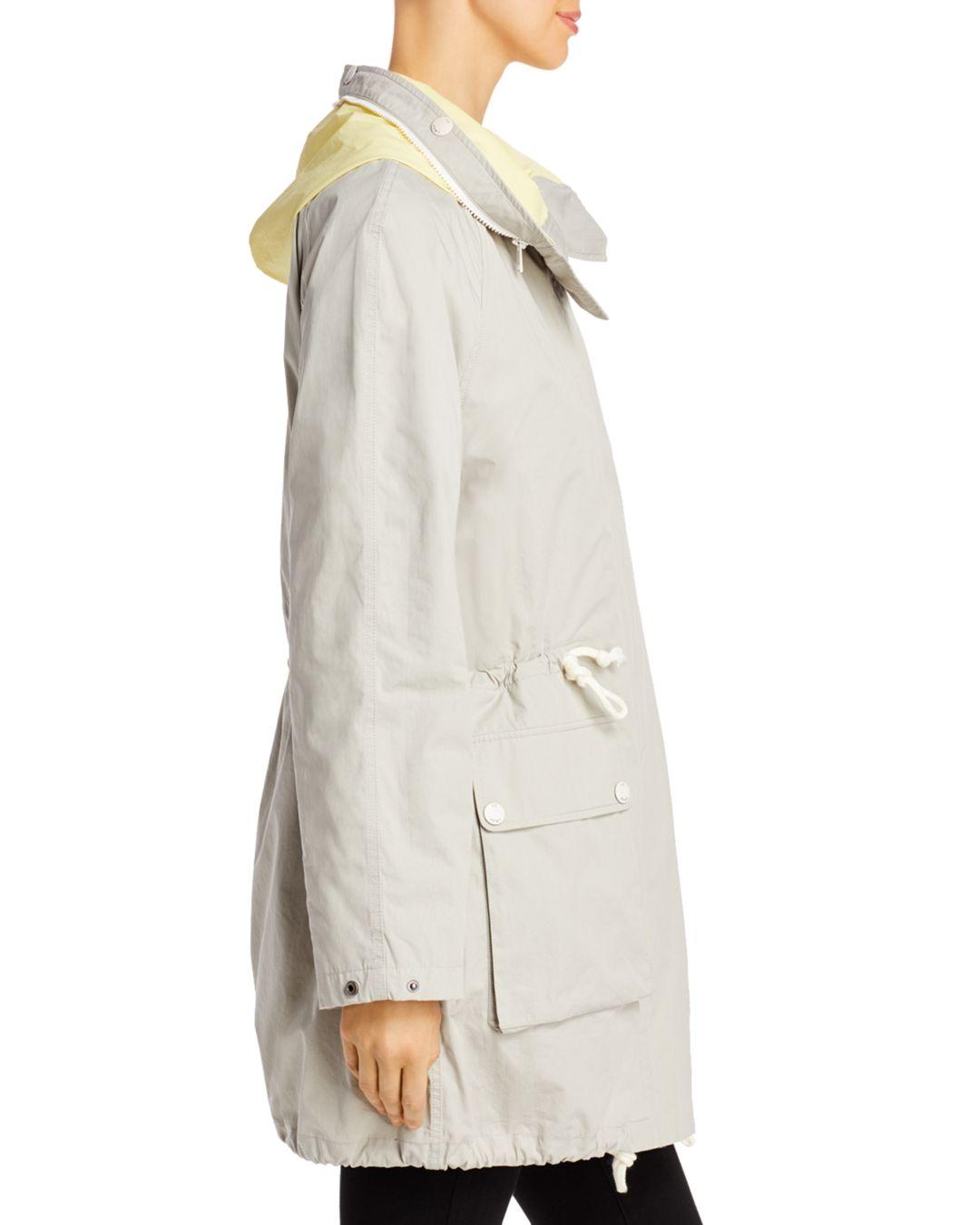 YS ARMY Womens Gray Color Block Zip Up Winter Jacket Coat 36